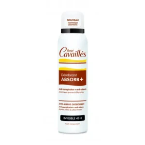 déodorant anti-transpirant roge cavailles deo absorb+ soin invisible spray 150ml
