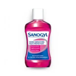 bain de bouche multiprotection à l'acide hyaluronique sanogyl 500ml