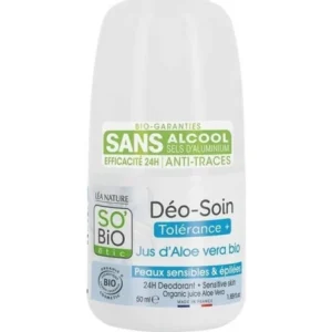 so bio deodorant tolérance+ aloe vera 50ml