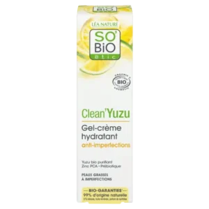 so bio yuzu gel crème hydratant anti-imperfections 40ml
