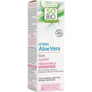 so’bio creme nutritive reparatrice hypoallergenique peaux sensibles et reactives 50ml