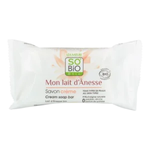 so bio savon creme bloc au lait d'anesse 100 g