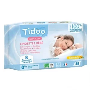 tidoo lingettes sans parfum au calendula x58