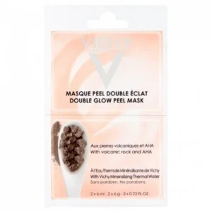 masque peeling double éclat vichy - 2 x 6ml pour un teint éclatant