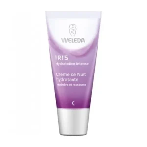 weleda crème de nuit hydratante à l'iris bio 30ml