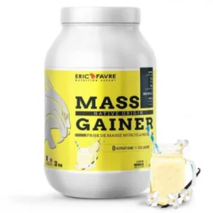 eric favre mass gainer 3kg - premium muscle gain formula with double protein source