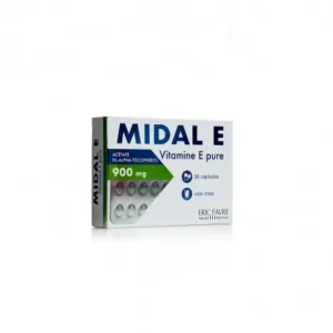 vitamine e pure capsules - eric favre midal - 30 capsules for antioxidant support