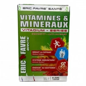 vitamines et minéraux eric favre - renforcez votre vitalité avec 30 capsules