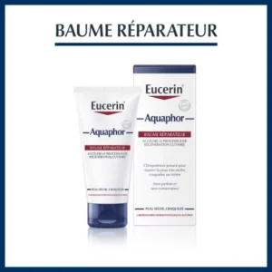 eucerin aquaphor baume réparateur cutané 40g – soin intensif pour peaux très sèches