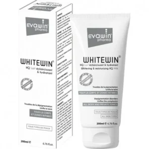 evawin lait éclaircissant hydratant hq whitewin 200 ml