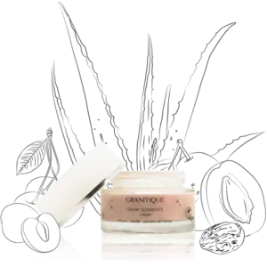 crème gommante visage granitique 50ml - exfoliation douce avec poudre de cerise