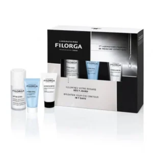 coffret visage filorga optim-eyes expert éclat: solution éclat et anti-âge