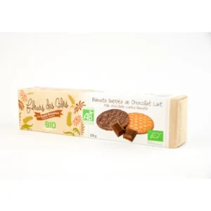 biscuits bio nappés au chocolat fleurs des bles - 200g