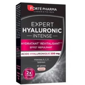 hyaluronic acid supplement for skin hydration – forté pharma expert hyaluronic intense hydratant revitalisant – 30 gélules