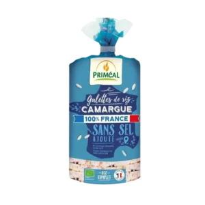 galettes de riz de camargue sans sel primeal - snack léger et naturel 130g
