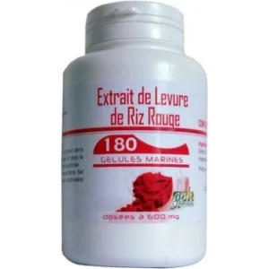 levure de riz rouge - gph diffusion extraite avec monacoline - 180 gélules