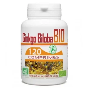 ginkgo biloba 300mg - gph diffusion 120 comprimés pour la mémoire