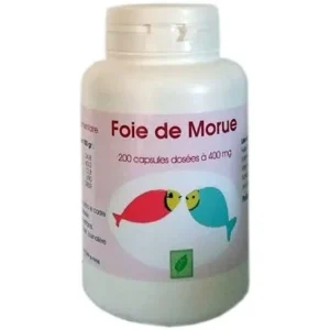 huile de foie de morue 200 capsules 400mg - complément alimentaire pour tous les âges