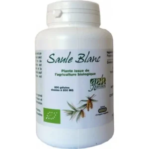 gph diffusion saule blanc bio - 200 gélules pour soulager les douleurs