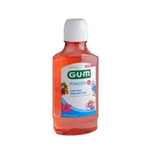GUM Bain de Bouche Junior 300 ml – Rince-bouche sans Fluorure pour Enfants