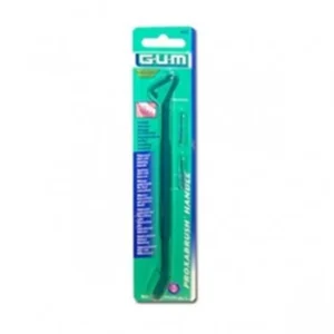 kit de brosses interdentaires gum avec manche et 2 brossettes 605