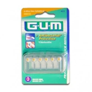 brossettes ultrafines gum recharge - 6 recharges 0,9mm