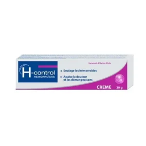 crème h-control pour hémorroïdes 30g - soulagement efficace et apaisant