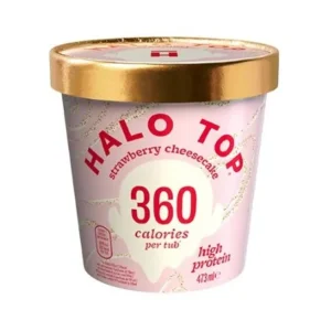 crème glacée halo top strawberry cheesecake 473ml - délicieuse et crémeuse