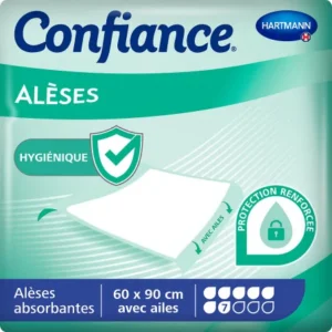 Alèse Jetable HARTMANN Confiance 60x90 cm - Protection Étanche pour Personnes Incontinentes