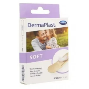 hartmann dermaplast soft bandages – 20-pack for sensitive skin