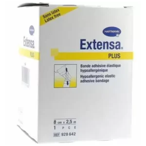 bandage élastique adhésif extensa 8cm x 2,5m - soins traumatologiques et médicaux