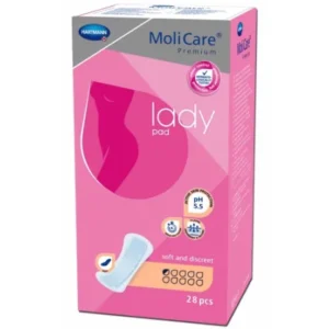 hartmann molicare lady pad for light to moderate urinary incontinence - 28 count