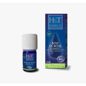 huile essentielle bois de rose bio 5ml - herbes et traditions