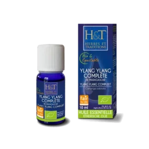 huile essentielle ylang-ylang complète bio 10ml - herbes et traditions