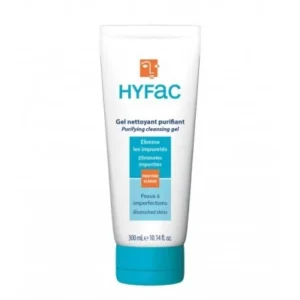 gel nettoyant purifiant hyfac 300 ml pour peaux mixtes à grasses