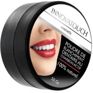 poudre de blanchiment dentaire au charbon actif innovatouch 50g