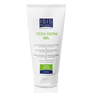 gel nettoyant pour peau grasse et à imperfections isispharma teen derm 150ml