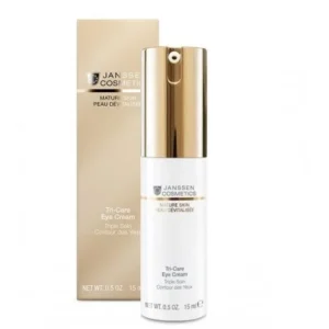 janssen cosmetics contour des yeux triple soin 15ml - crème régénérante pour peaux matures