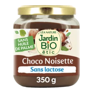 pâte à tartiner chocolat noisette sans gluten jardins bio 350g