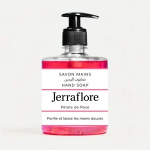 savon mains à la rose nourrissant jerraflore - 500ml