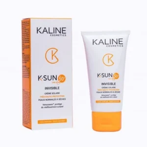 crème solaire invisible spf 50+ kaline - très haute protection