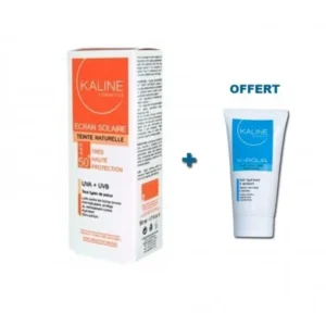 kaline creme solaire teinte naturelle spf 50+ - protection élevée & hydratation 50ml