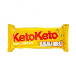 vegan keto bar with banana flavor - keto keto - 50g energy snack