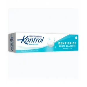 dentifrice kontrol blancheur 75 ml - blanchir et renforcer vos dents