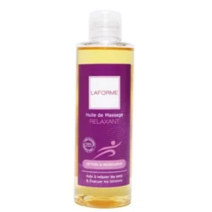 huile de massage relaxante aux huiles essentielles - la forme 200ml