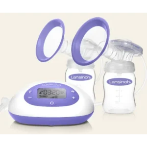 tire-lait électrique double pompage lansinoh® 2-en-1 pour mamans