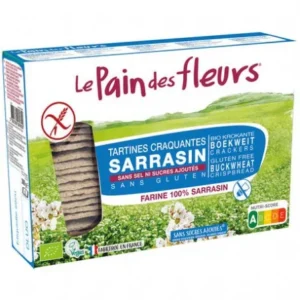 tartines craquantes au sarrasin sans sel ni sucres ajoutés - le pain des fleurs 300g