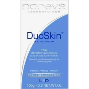 pain dermatologique noreva duoskin 100g - soin protecteur pour peaux fragiles, sèches ou réactives