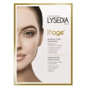 masque tissu sublimant liftage - pack de 5 unités avec acide hyaluronique et collagène marin
