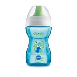 tasse apprentissage mam fun to drink 270ml bleu – 8 mois+